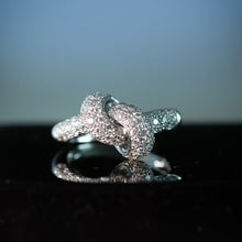 Load image into Gallery viewer, The Love Knot Ring - White Gold & Diamond