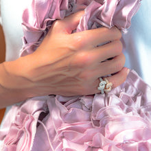 Load image into Gallery viewer, The Love Knot Ring - White Gold & Diamond