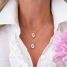 Load image into Gallery viewer, The Love Knot Gold and Diamond Pendant - Pink
