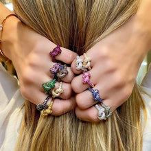 Load image into Gallery viewer, The Love Knot Ring - Yellow Gold & Yellow Sapphire