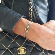 Load image into Gallery viewer, Mini Knot in White Gold Bracelet