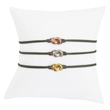 Load image into Gallery viewer, Mini Knot in White Gold Bracelet