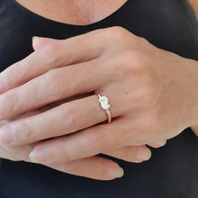 Load image into Gallery viewer, Mini Knot Ring in Pink Gold with Knot on Top