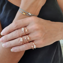 Load image into Gallery viewer, Mini Knot Ring in Pink Gold with Knot on Top