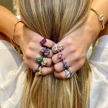 Load image into Gallery viewer, The Love Knot Ring - Pink Gold & Pink Sapphire