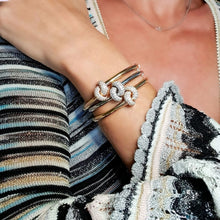 Load image into Gallery viewer, The Love Knot Bracelet - White Gold & Diamond