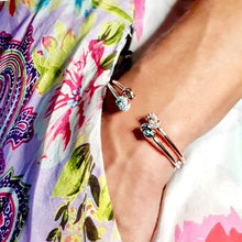 Load image into Gallery viewer, Mini Knot Bracelet - White Gold & Diamonds