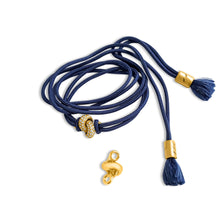 Load image into Gallery viewer, The Love Knot Bracelet - Pink Gold & Diamond on Silk