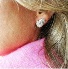 Load image into Gallery viewer, XL-Love Knot Earrings- White Gold &amp; Diamond