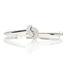 Load image into Gallery viewer, The Love Knot Bracelet - White Gold & Diamond