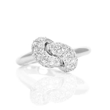 Load image into Gallery viewer, The Love Knot Ring  - White Gold & Diamond on Knot