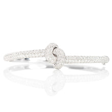 Load image into Gallery viewer, The Love Knot Bracelet - White Gold & Diamond