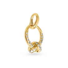 Load image into Gallery viewer, Yellow Gold &amp; Diamonds The Love Knot Charm