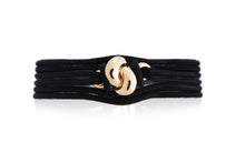Load image into Gallery viewer, The Love Knot Bracelet - Yellow Gold on Silk