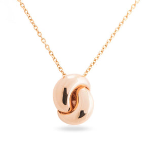 The Love Knot Pendant - Pink Gold