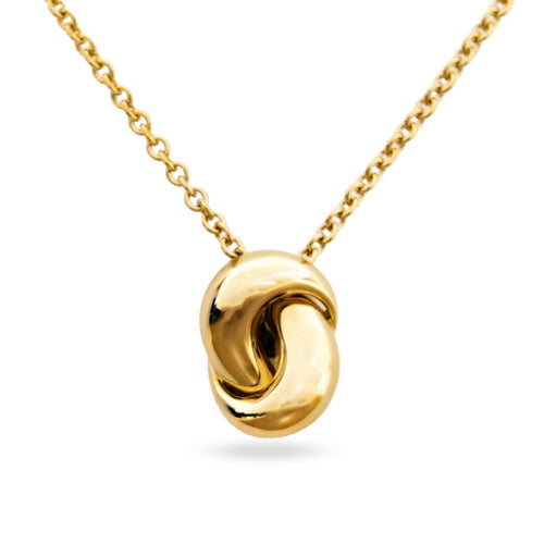 The Love Knot Pendant - Yellow Gold