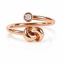 Load image into Gallery viewer, Mini Knot Ring in Pink Gold