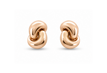 Load image into Gallery viewer, Mini Knot Earrings Plain Gold: