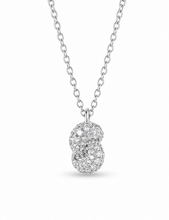 Load image into Gallery viewer, Mini Knot Pendant in White Gold