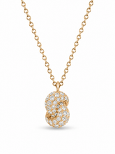 Load image into Gallery viewer, Mini Knot Pendant in Yellow Gold