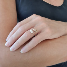 Load image into Gallery viewer, Mini Knot Ring in Pink Gold with Double Knots