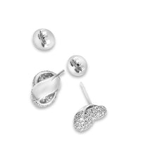 Load image into Gallery viewer, XL-Love Knot Earrings- White Gold &amp; Diamond
