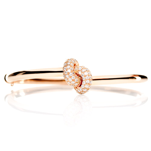 The Love Knot Bracelet - Pink Gold & Diamond
