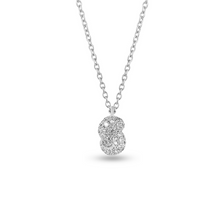Load image into Gallery viewer, Mini Knot Pendant in White Gold