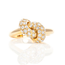 Load image into Gallery viewer, The Love Knot Ring  - Yellow Gold &amp; Diamond on Knot